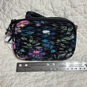 Lug Coupe Black Floral Crossbody/Belt Bag